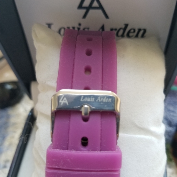 Louis Arden Women's Rhinestone Silicone Removable Link Colorful Fashion Casual - Picture 6 of 7